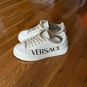 Versace Off-White Logo Sneakers